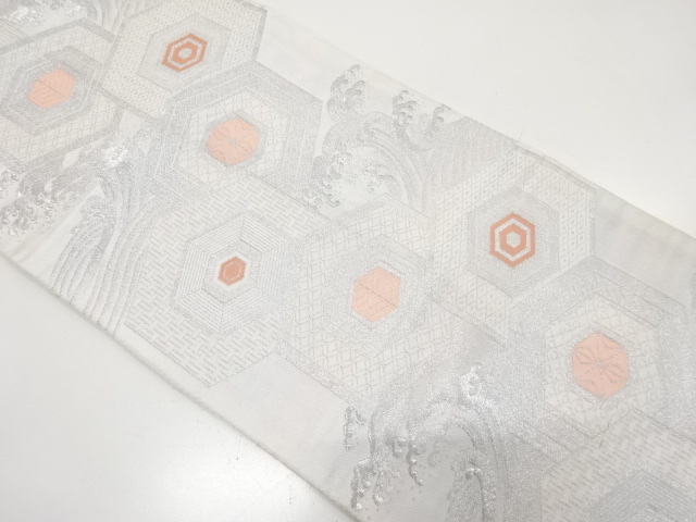 Japanese Kimono / Antique / Fukuro Obi Combined weave